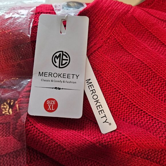 Merokeety Sweater Red XL - Picture 5 of 6